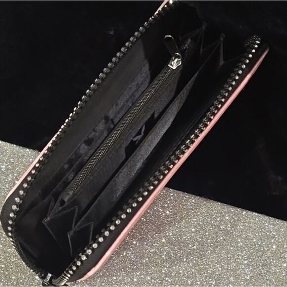 Playboy Pink Cheetah Zip Around Wallet